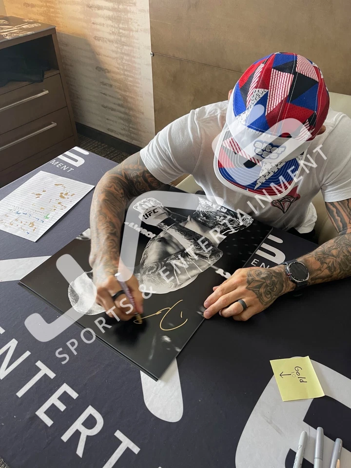 Dustin Poirier autographed signed inscribed 16x20 photo UFC The Diamond PSA COA - Image 2 of 2