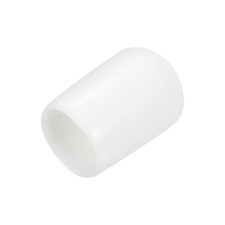25 x Rubber End Caps 9.5mm 3/8" ID Vinyl Round End Cap Cover White