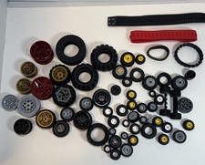 Lego Tires, Wheels, Rims And Treads Lot - Preowned