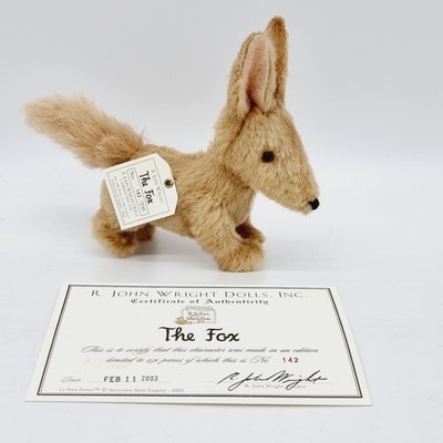 R. John Wright The Fox aus Der kleine Prinz limitiert 250 aus 2002 13 cm Mohair