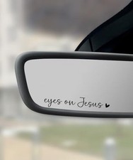 2PCS Car Stickers,Christian Car Decals,Jesus Stickers for Cars,Car Black