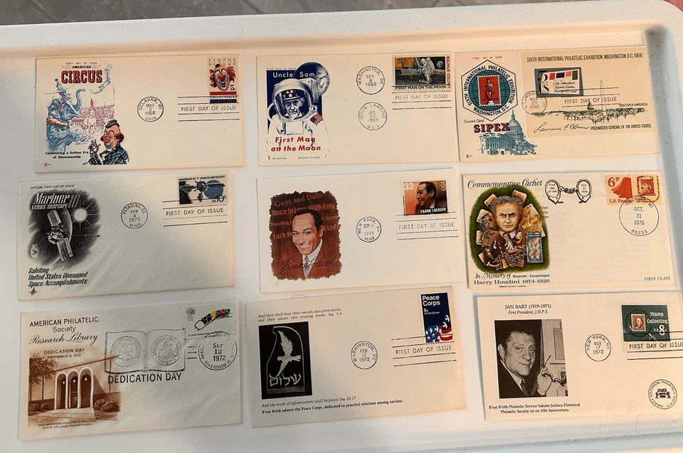 Collection of 48 First Day Covers – Politics, Aviation, Holidays, Sports & More - Image 3 of 4
