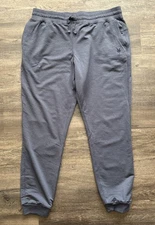 Ibex Womens JOGGER Pant Sweatpants Blue Navy XL Merino Wool Casual EUC
