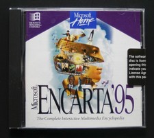 Microsoft Encarta '95 Home Encyclopedia Software CD Vintage New Sealed
