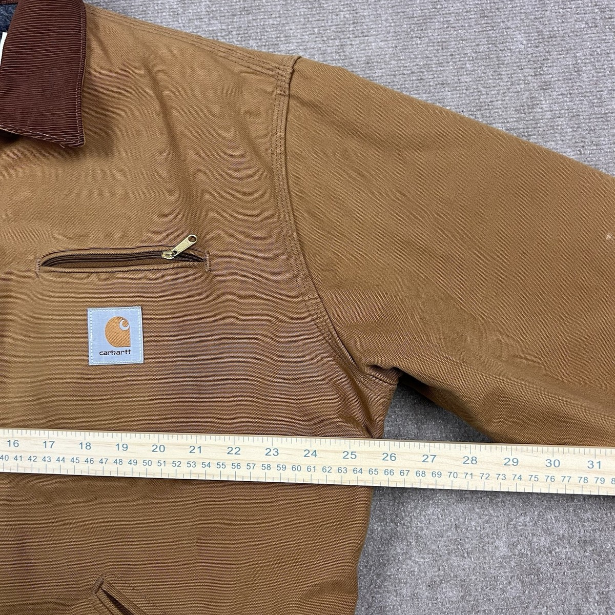 Vintage 90s Carhartt 6BLJT Detroit Workwear Jacket Size 46T Duck