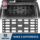 Hooke Road Overhead Fold Down Storage MOLLE Panel for Jeep Wrangler JK 07-18 4Dr