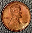 1945-D Lincoln Cent, Very Choice BU, Nice toning, Raw