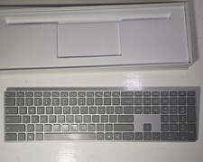 Microsoft Surface Keyboard 1742 Wireless Bluetooth Full Size Gray w/ Box Tested