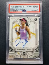2024 Topps Royalty Tennis Alexandra Eala #RA-AE RC Rookie Autograph Auto /75 PSA