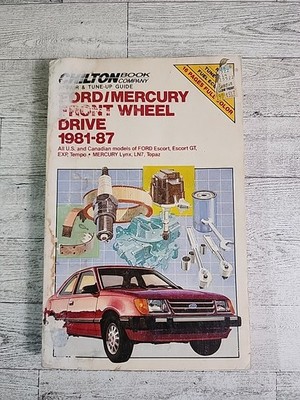 Chilton Ford Mercury 1981-87 Repair Manual Device Tune Up Guide Car Shop Book