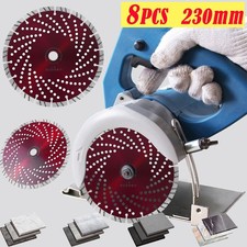 8PCS Diamond Blade Disc Angle Grinder Cutter Saw Dry Cutting 9 inch / 230mm  UK