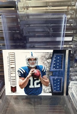 2012 Panini Momentum - Rookie Team Threads Materials Andrew Luck #1 Combo...