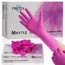 Nitrile Disposable Latex-Free Gloves - 3.5mil 100/1000PCS Powder-Free Latex F