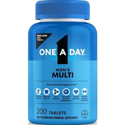 Multivitamin for Men Gluten Free 200 Tablets Energy Immune Support