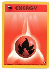 Fire Energy 128/132 Gym Challenge Pokemon Card
