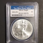 West Point Mint 2014-(W) American Silver Eagle $1 1 oz .999 PCGS MS70