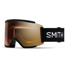 Smith Squad XL Snow Goggles, Black Frame, ChromaPop Pro Photochromic Gold Mirror