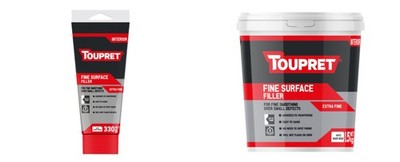Toupret feine Oberfläche außergewöhnlich glatte Oberfläche Innenspachtel 330g, 1,5kg