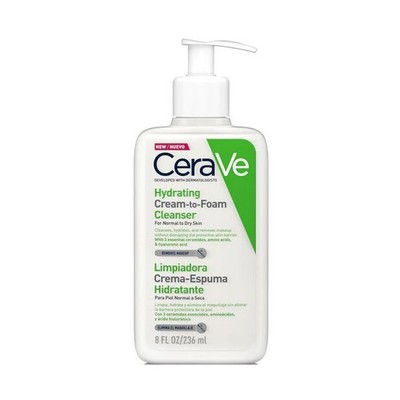 CeraVe Feuchtigkeitscreme-zu-Schaum-Reiniger für normale bis trockene Haut 236 ml