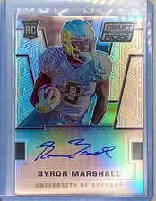 2016 Byron Marshall RC – Oregon Ducks Autographed Rookie Card. rookie card picture