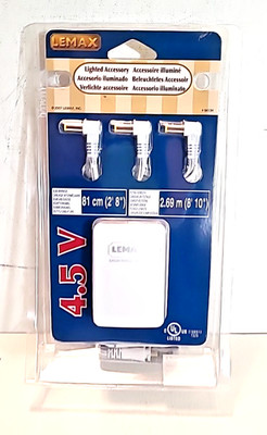 Lemax 2007 #64134/487266 Switching Mode Power Adaptor 4.5 V 3 Outlets New