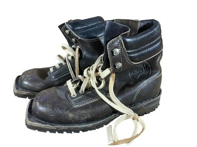 DALEX Vintage Cross Country Ski Boots EU38 US5.5 Kandahar Cable Bindings KL173