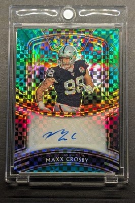 MAXX CROSBY Auto 2020 Select Green Power Prizm SSP /5