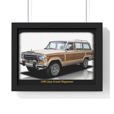 Legendary 1989 Jeep Grand Wagoneer Poster - Iconic Woodgrain SUV Wall Art for