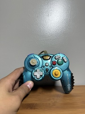 Mad Catz MicroCon Wired Controller Blue for Nintendo GameCube Not tested