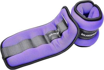 Fully Adjustable Ankle Wrist Arm Leg Weights 2.5 lbs each (5-lb pair) Purple