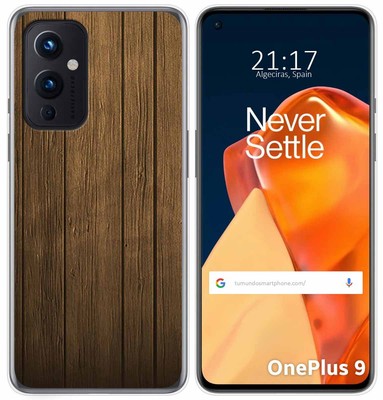 Hülle Gel TPU Case für OnePlus 9 5G Design Holz Muster