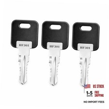 3 Pack RV Trailer Replacement Keys, Compatible with Fastec FIC CF EF HF HF326