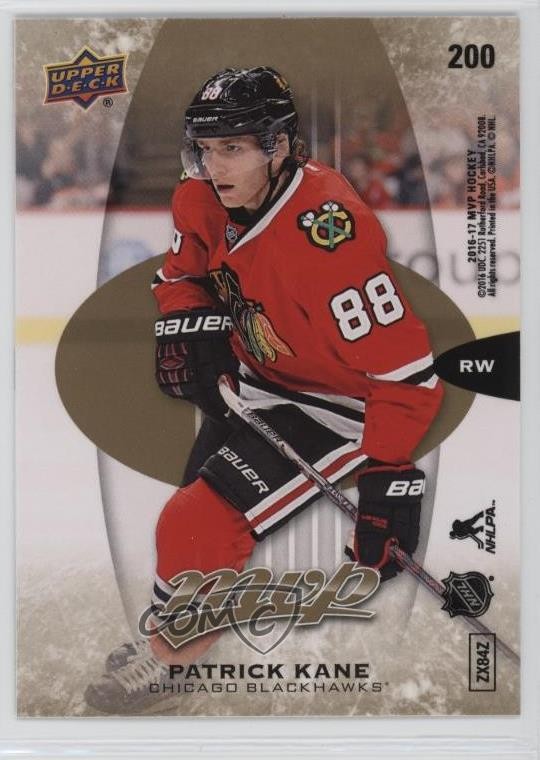 2016-17 Upper Deck MVP Puzzle Back Patrick Kane #200 12zm