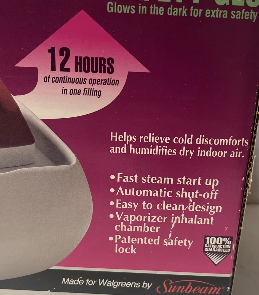 Vintage Sunbeam Warm Steam Vaporizer Humidifier, Model 1387 - New Open Box - Image 2 of 4