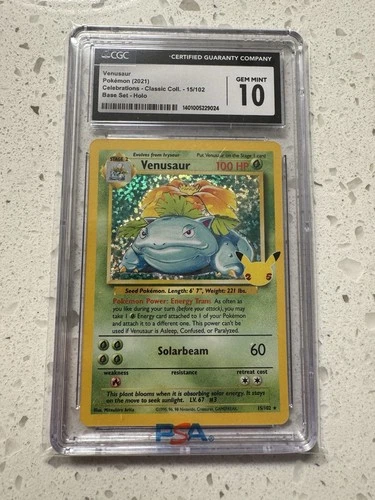 Venusaur Pokémon (2021) Celebrations  - 15/102 CGC 10