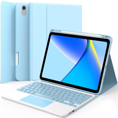 Keyboard Case for iPad 11th Generation(A16,2025) / 10th Generation(2022), Sta...