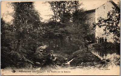 87 VILLEFAVARD - eine Mühle auf dem Samen