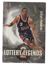 2001-02 Topps Basketball Steve Francis Lottery Legends Insert #LL2 Rockets