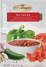 Mrs. Wages Create Your Own Salsa  Hot Tomato Mix, 4 OZ ( PACK OF 3 )
