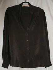 VENESSA BRUNO brown silk & viscose shirt size 38 M