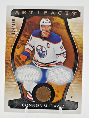 2023-24 Upper Deck Artifacts Connor McDavid #101 Material Gold /199