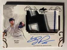 2016 Leaf Trinity RILEY PINT Rookie 4 Color Patch Auto #PA-RP1 Rockies - PADRES