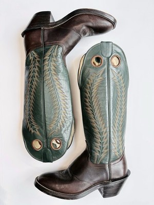 Hondo 2012 Buckaroo Cowboy boots, Chocolate Brown Forest  display picture 3