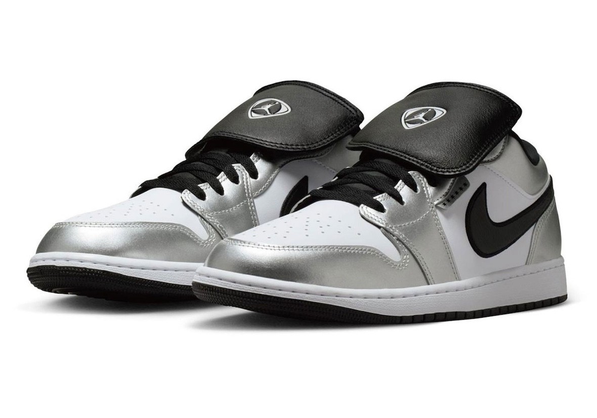 Nike Air Jordan 1 Low メタリックシルバー NEW Nike Air Jordan 1 Low SE Tiempo 'Metallic' | Men Sizes 7 - 15