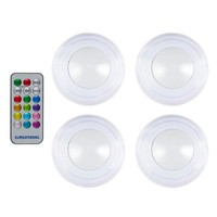Kleurveranderende Draadloze Ledlamp Set Van 4 (Us Import) NEU