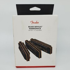 Set of 3 - Fender Blues DeVille Harmonica in Keys of C, G,  A - With Case