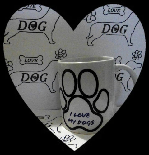 11oz. i LOVE MY DOGS COFFEE TEA  MUG