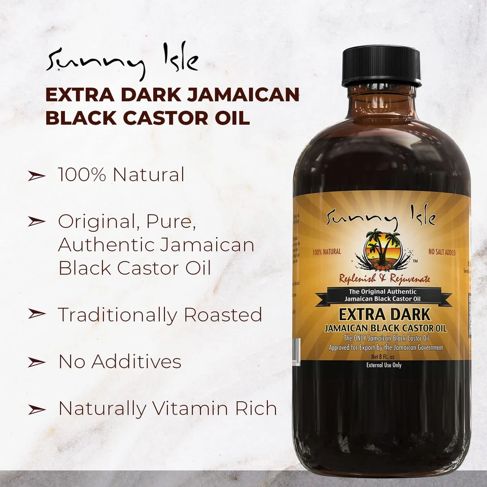 Sunny Isle Extra Dark Jamaican Black Castor Oil, 8 fl. oz. - Image 4 of 4