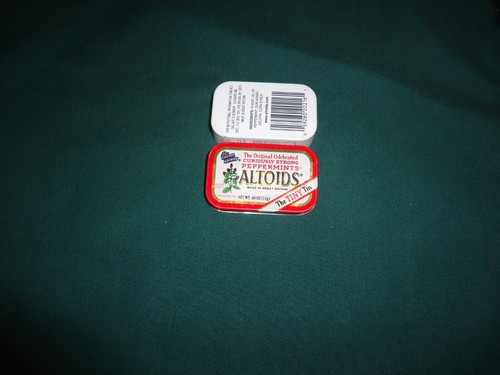 Vintage Altoids Red Peppermints Flat Top Empty Tin Collectible Container - Picture 5 of 5