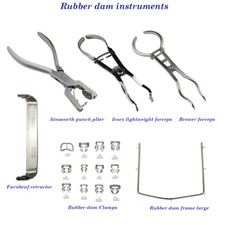 Zahn Gummi Damm Instrumente